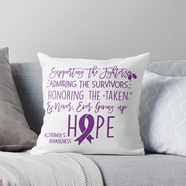 Item preview, Supporting Fighter Survivor Alzheimers Awareness designed and sold by hadleydesigns.