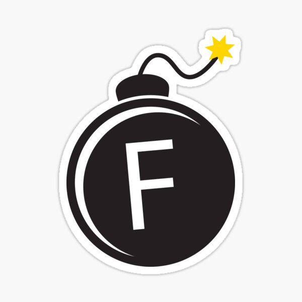 F Bomb Sticker
