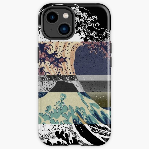 the great wave color glitch  iPhone Tough Case