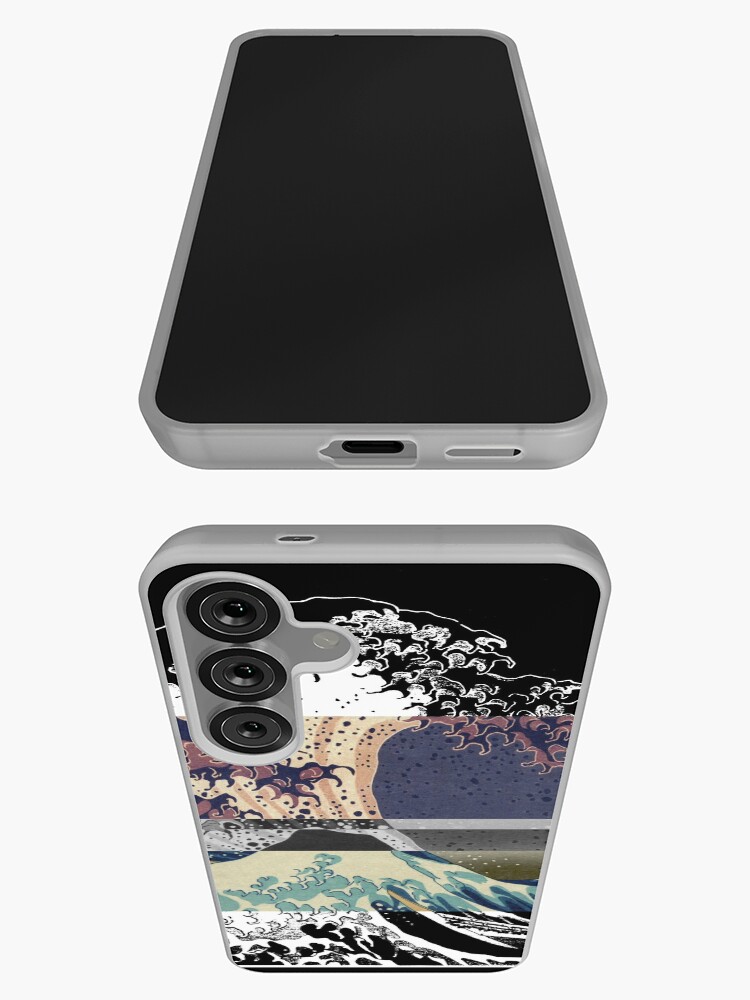 Thumbnail 3 of 4, Samsung Galaxy Phone Case, the great wave color glitch designed and sold by auohx.