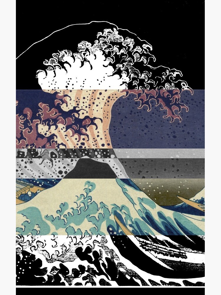 Thumbnail 4 of 4, Samsung Galaxy Phone Case, the great wave color glitch designed and sold by auohx.