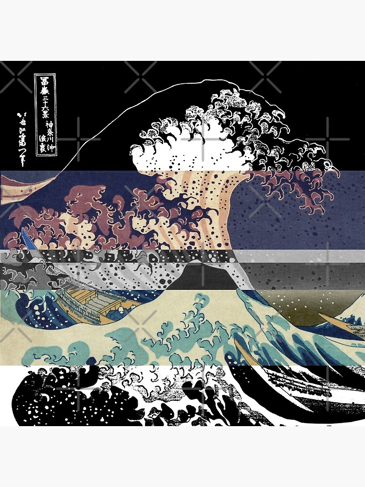 the great wave color glitch by auohx