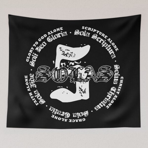Item preview, The Five Solas designed and sold by cjtees.