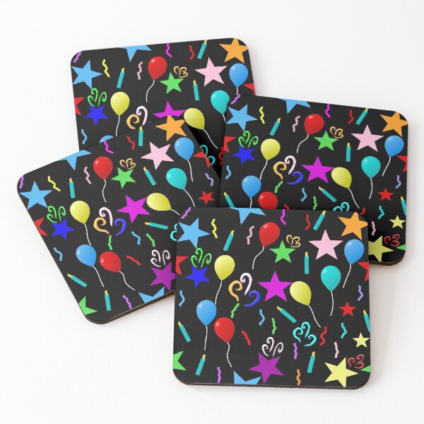 Item preview, Party Balloons and Stars Pattern designed and sold by Gravityx9.
