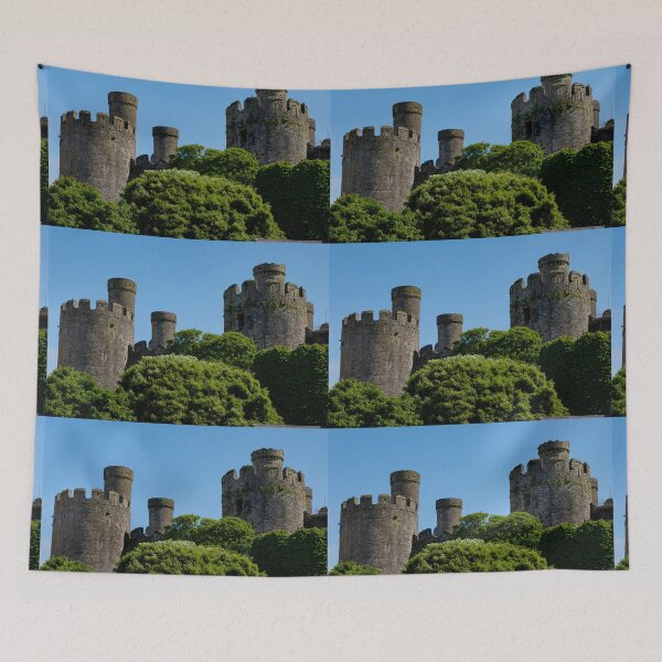 Item preview, Historic Conwy Castle Towers designed and sold by PsychoAlien.com.