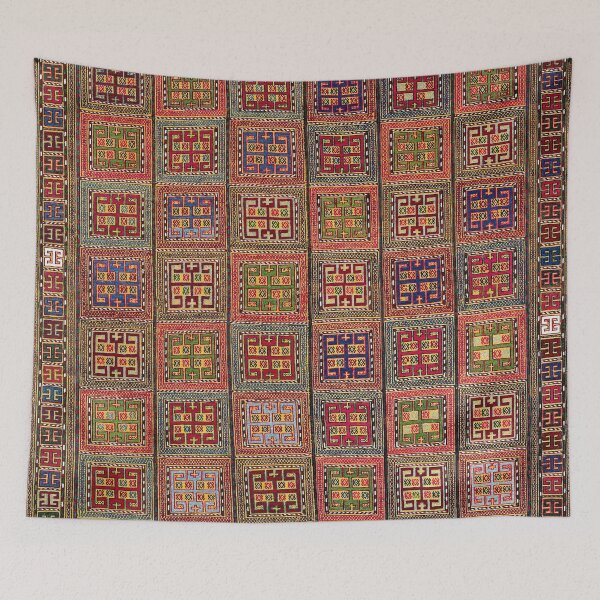Item preview, Azeri Verneh  Antique Karabagh Caucasian Rug designed and sold by Vicky Brago-Mitchell®.