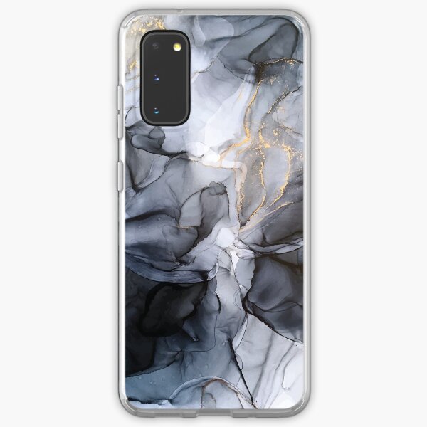 Calm but Dramatic Light Monochromatic Black & Grey Abstract Samsung Galaxy Soft Case