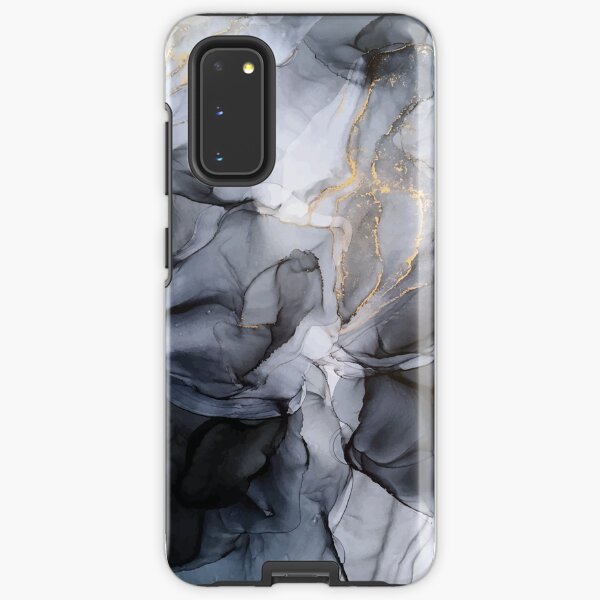 Calm but Dramatic Light Monochromatic Black & Grey Abstract Samsung Galaxy Tough Case