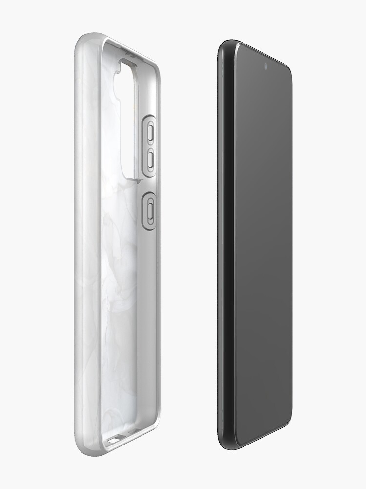 Alternate view of Calm but Dramatic Light Monochromatic Black & Grey Abstract Samsung Galaxy Phone Case