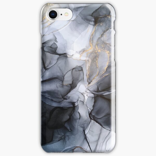 Calm but Dramatic Light Monochromatic Black & Grey Abstract iPhone Snap Case