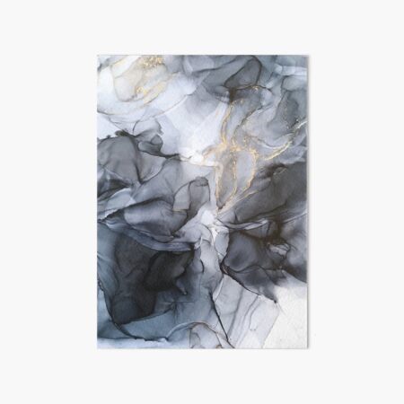 Item preview, Calm but Dramatic Light Monochromatic Black & Grey Abstract designed and sold by Elizabeth  Karlson.