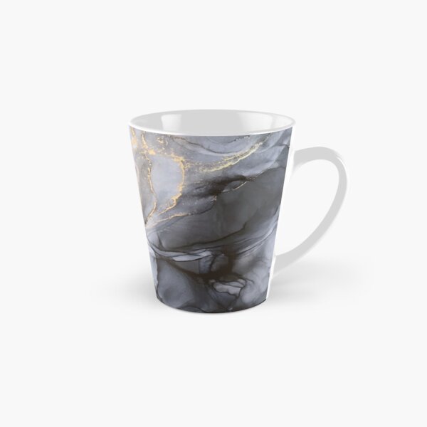 Calm but Dramatic Light Monochromatic Black & Grey Abstract Tall Mug
