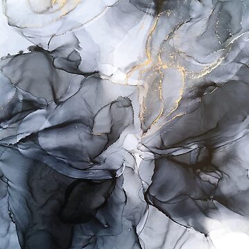 Artwork thumbnail, Calm but Dramatic Light Monochromatic Black & Grey Abstract by LSchulz19