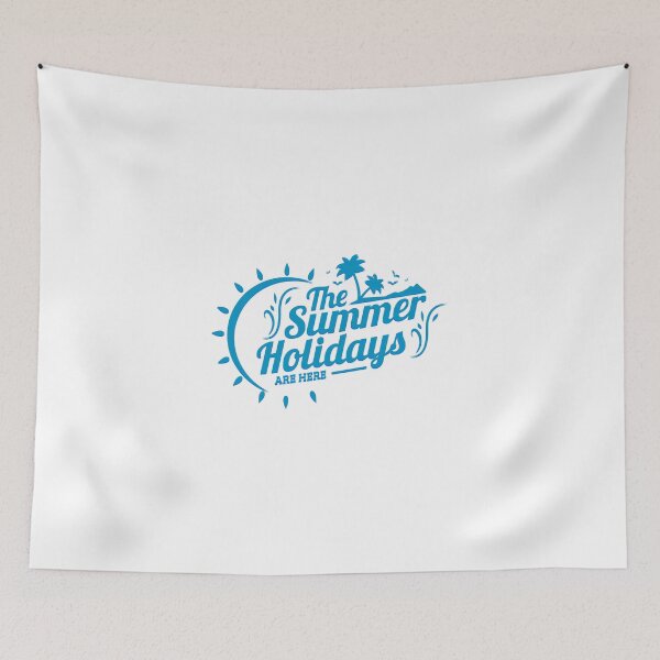 Item preview, The Summer Holidays are here (blue) designed and sold by Speiky.
