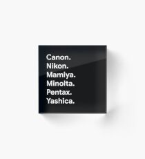 Japan Camera Makers Acrylic Block