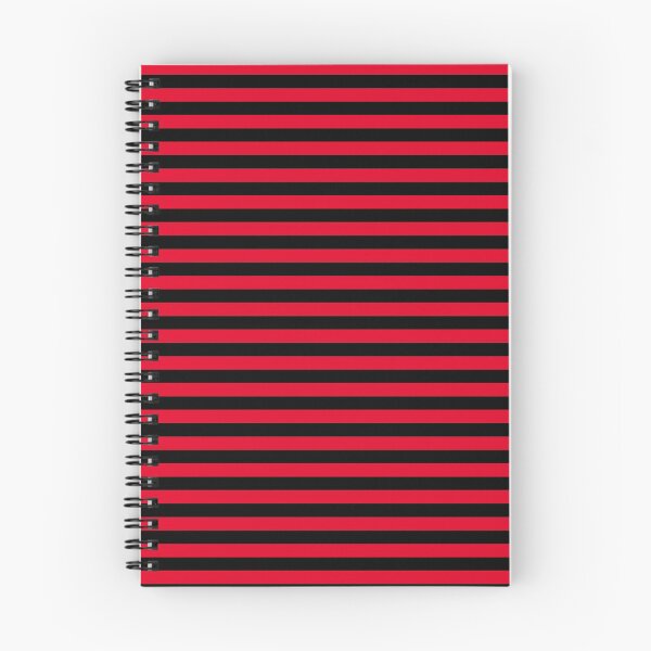 Item preview, Cadmium Red and Black Horizontal Stripes designed and sold by ColorPatterns.