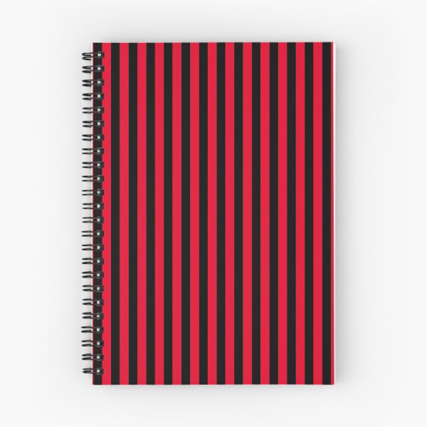 Item preview, Cadmium Red and Black Vertical Stripes designed and sold by ColorPatterns.