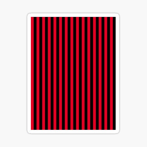 Item preview, Cadmium Red and Black Vertical Stripes designed and sold by ColorPatterns.