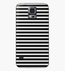 Gainsboro Gray and Black Horizontal Stripes Case/Skin for Samsung Galaxy