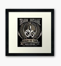 Trainieren Sie geisteskrank Fitnessstudio Master mr. Olympia Gerahmtes Wandbild