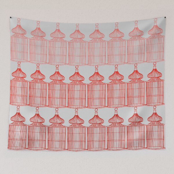 Item preview, BIRDCAGE RED OMBRE designed and sold by designsMM.