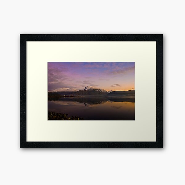 Ben Nevis at twighlight Framed Art Print