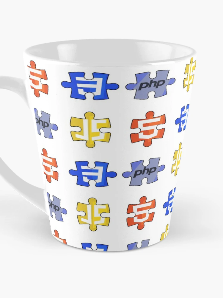 Thumbnail 3 of 4, Coffee Mug, Puzzle html5 css3 javascript php designed and sold by yourgeekside.