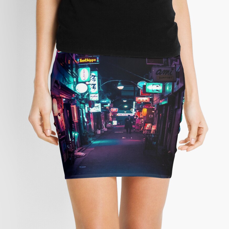 Late Night in Shinjuku's Golden Gai Mini Skirt