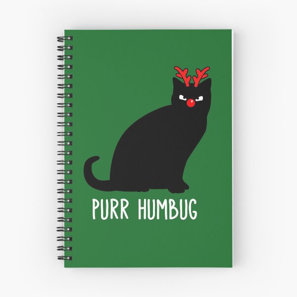 Item preview, Bah Humbug Cat - Funny Purr Humbug Black Cat designed and sold by propellerhead.