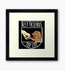 Goldendoodle Best Friends For Life Framed Print