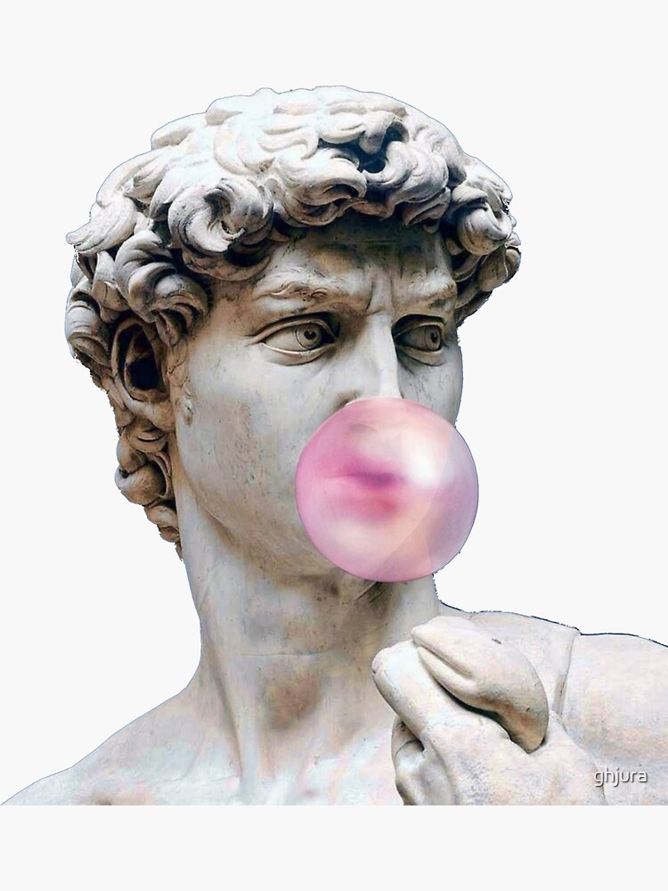 David with bubble gum by ghjura