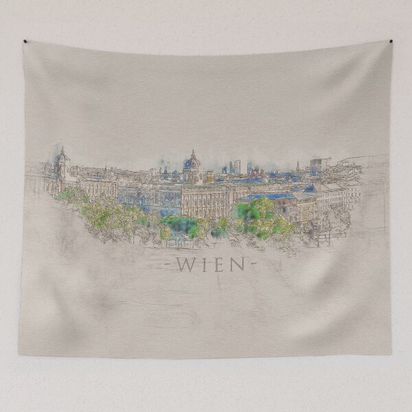 Item preview, Vienna City Sketch - Digital Art designed and sold by Nartissima.
