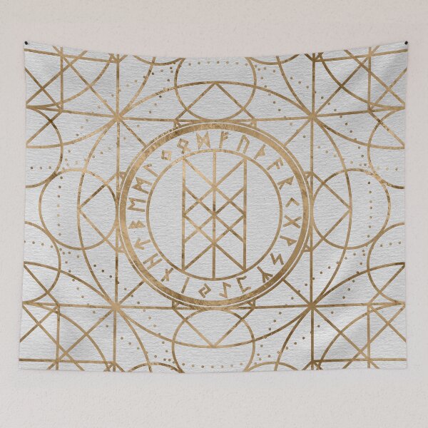 Item preview, Web of Wyrd The Matrix of Fate - Pastel Gold designed and sold by Nartissima.