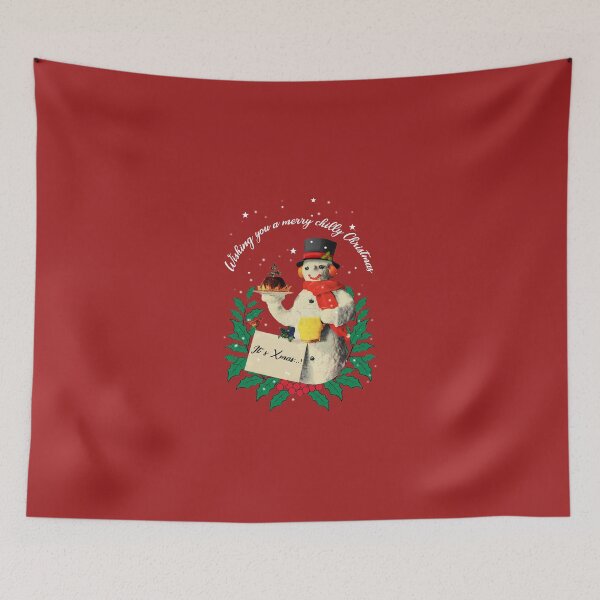 Item preview, Christmas Snowman with Xmas Pudding designed and sold by KALEIDOSCOPE UK.
