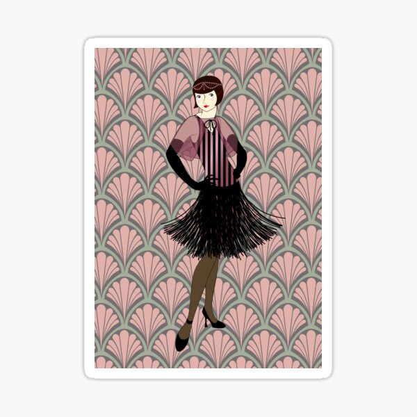 Flapper ready for the new Roaring Twenties! (7) Sticker