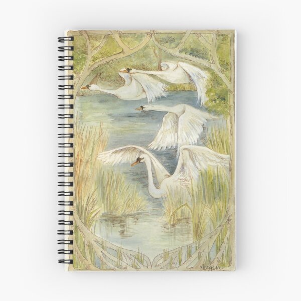 Item preview, Flying Swans designed and sold by morgansartworld.