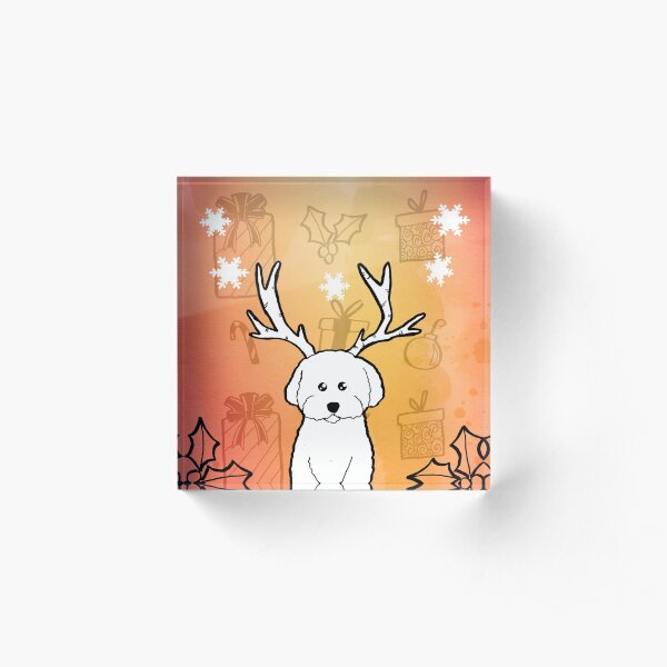 Merry Woofmas Acrylic Block