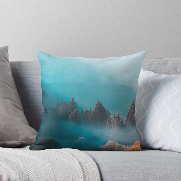 Item preview, Shining light on foggy autumn forest designed and sold by Patrik Lovrin.