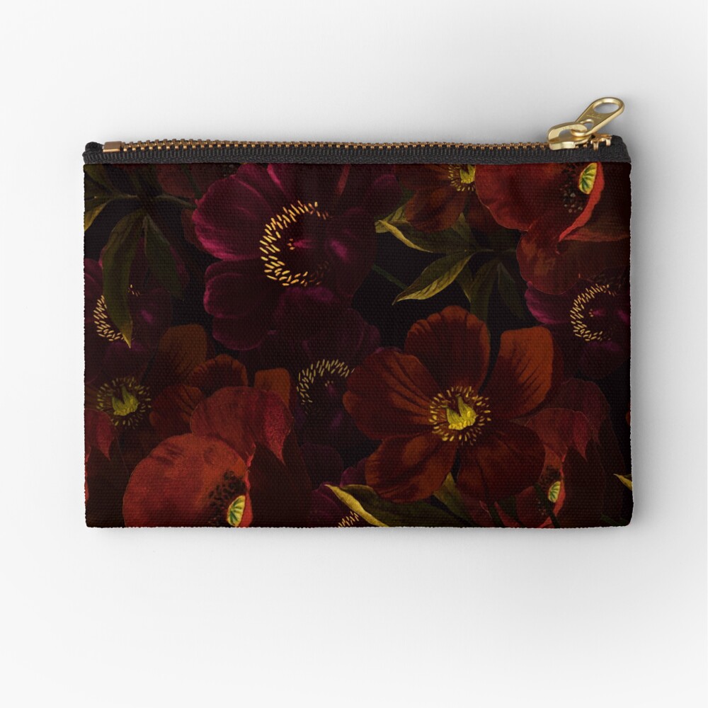 Poppies at night Zipper Pouch
