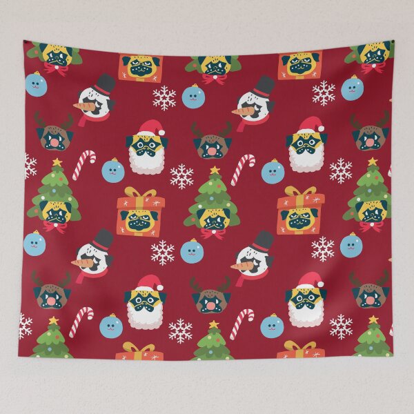 Item preview, Xmas and Pugs designed and sold by Huebucket.