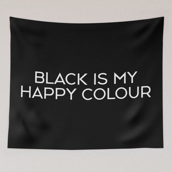 Item preview, Black Is My Happy Colour designed and sold by ArkadiaDesign.
