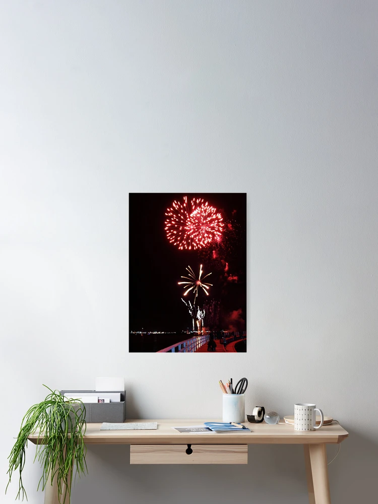 Thumbnail 2 of 3, Poster, Red Firelight designed and sold by Rhonda Taylor.