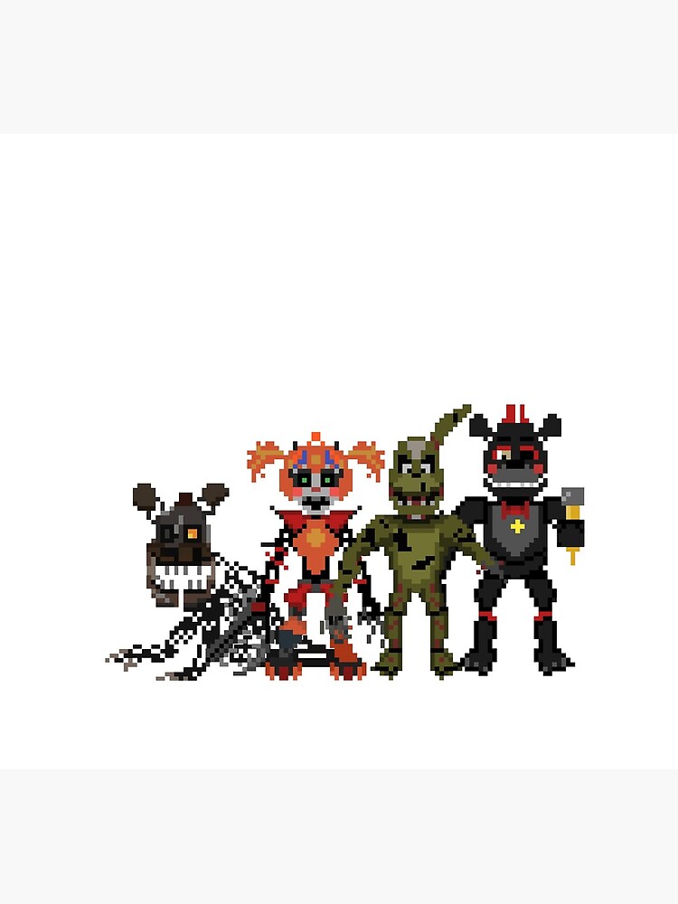 FNAF 6 Scrap Animatronics 8 bit | iPhone Wallet