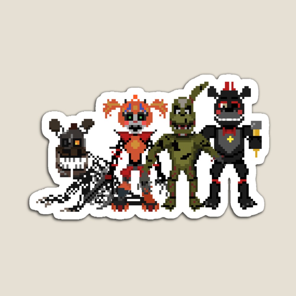 FNAF 6 Scrap Animatronics 8 bit Coffee Mug for Sale by terrieberrytont