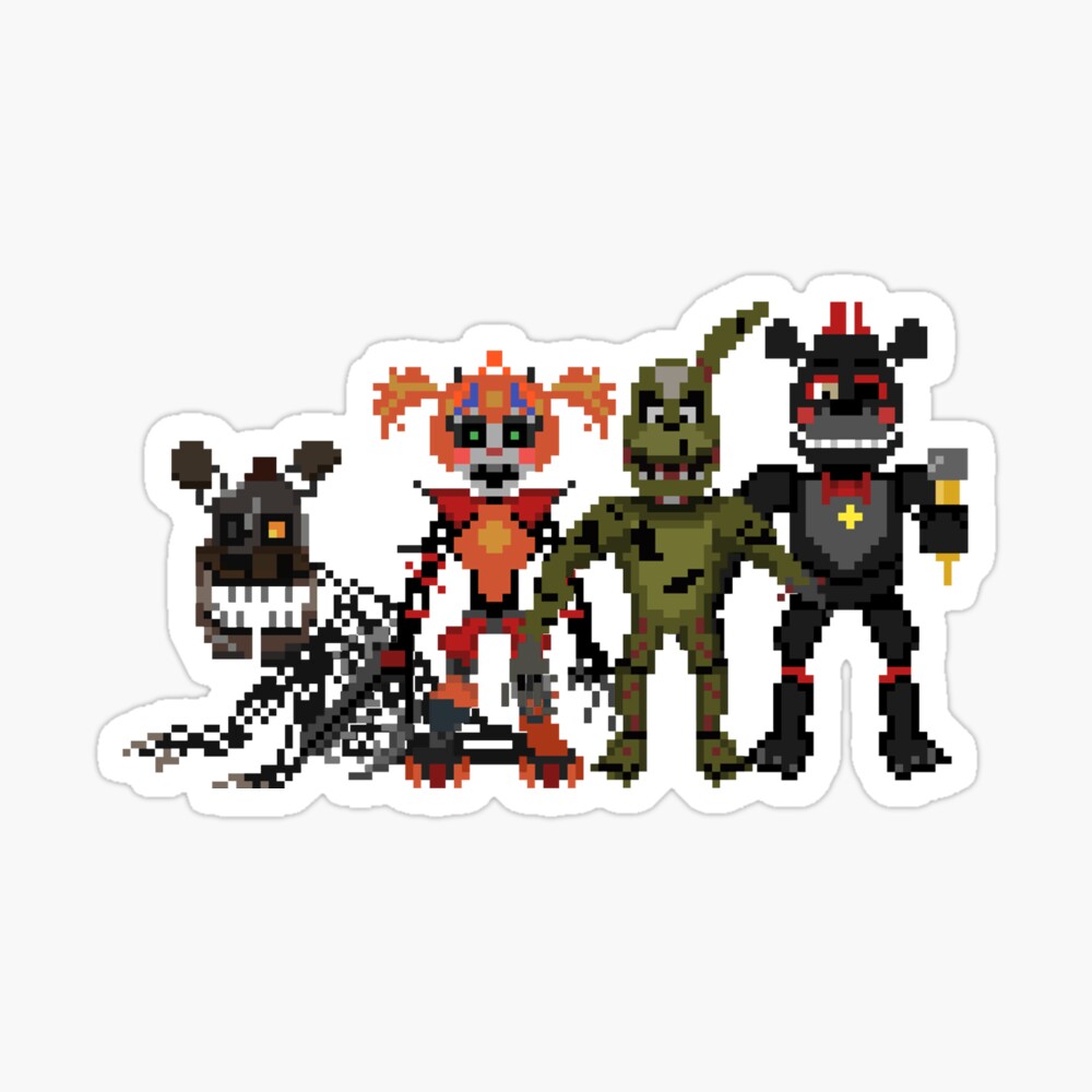 Pixilart - FNaF 6 Scrap Animatronics by Wolfrost07