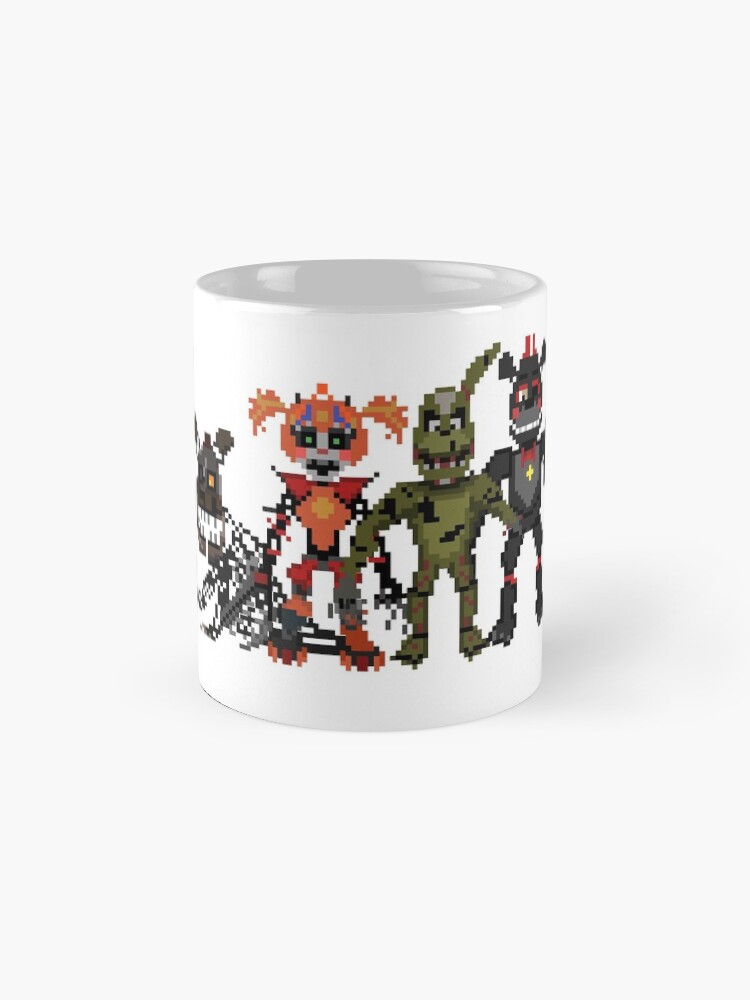 FNAF 6 Scrap Animatronics 8 bit Coffee Mug for Sale by terrieberrytont