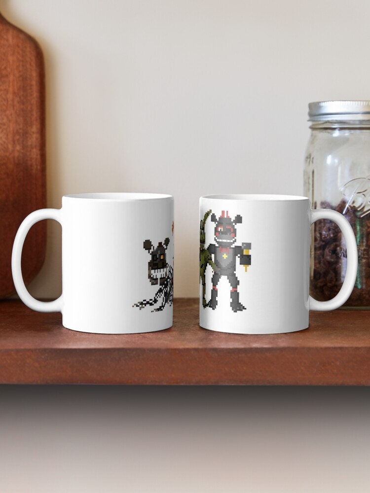 FNAF 6 Scrap Animatronics 8 bit Coffee Mug for Sale by terrieberrytont