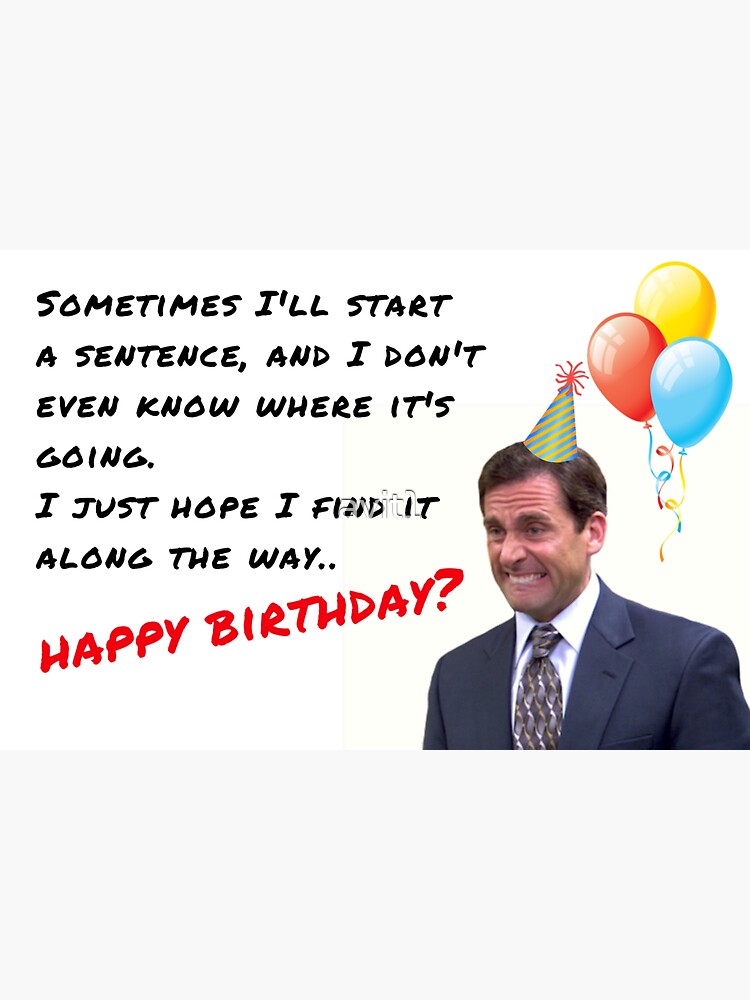 The office show birthday card, Michael Scott, Dwight Schrute by avit1