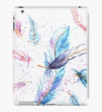 Watercolor Feather Art Pattern iPad Case/Skin
