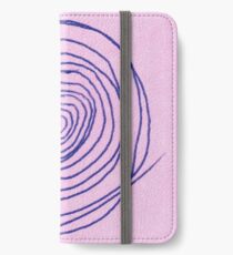 #illustration #pattern #abstract #chalkout #design #art #vector #spiral #symbol #shape #scribble #circle #nopeople #inarow #textured #oldfashioned #retrostyle #square iPhone Wallet/Case/Skin